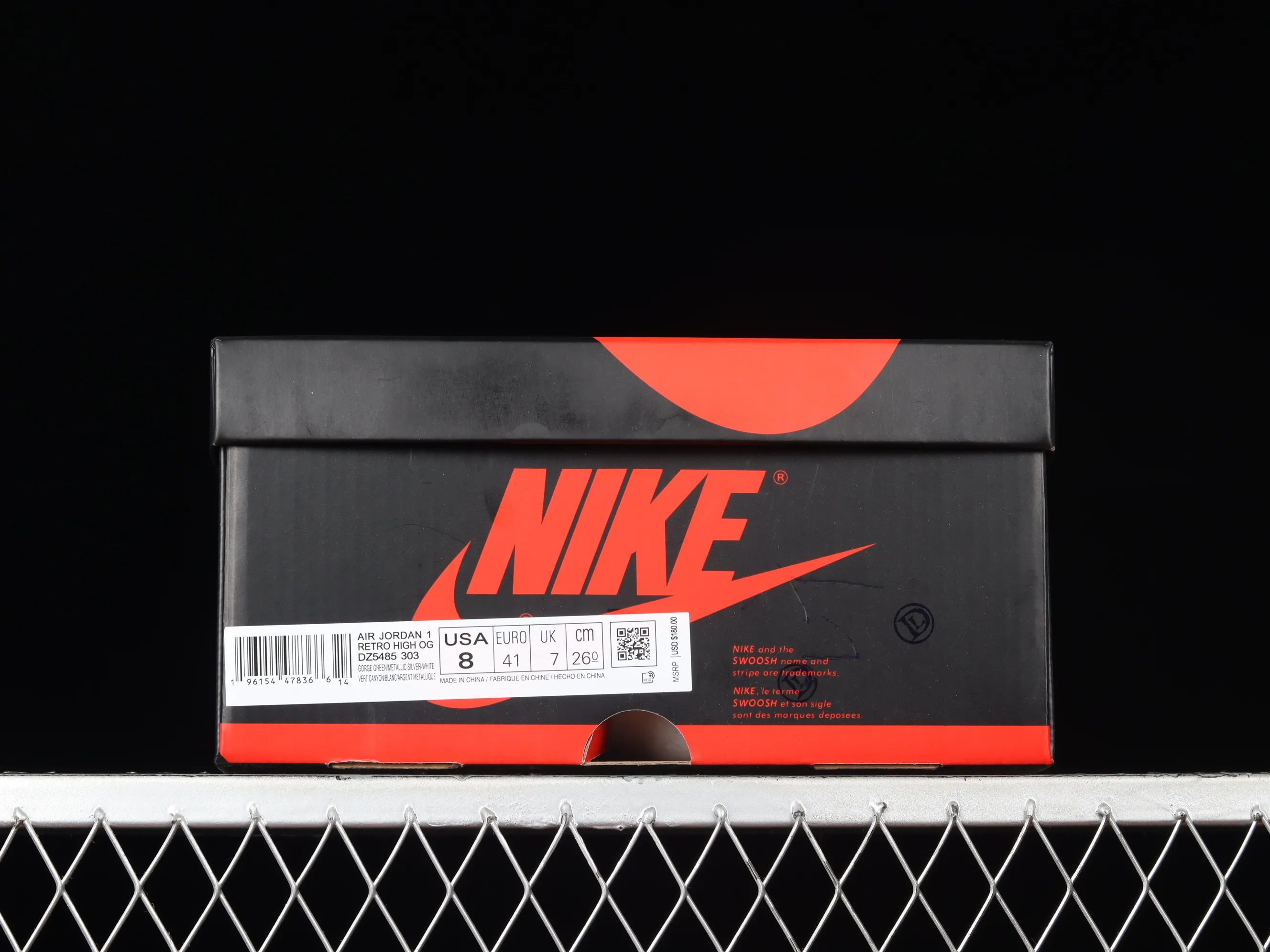 All categories Air Jordan Jordan series basketball shoes Air Jordan 1 High Air Jordan 1 High OG "Gorge Green" AJ1 Joe 1 white and green stitching DZ5485-303